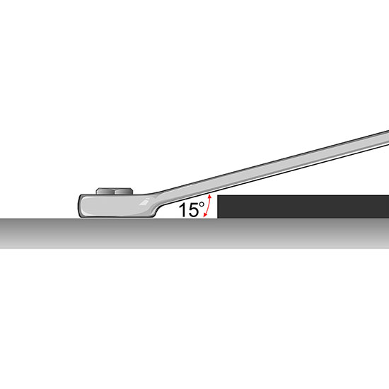 Ключ комбинированный длинный 6~32мм 15°